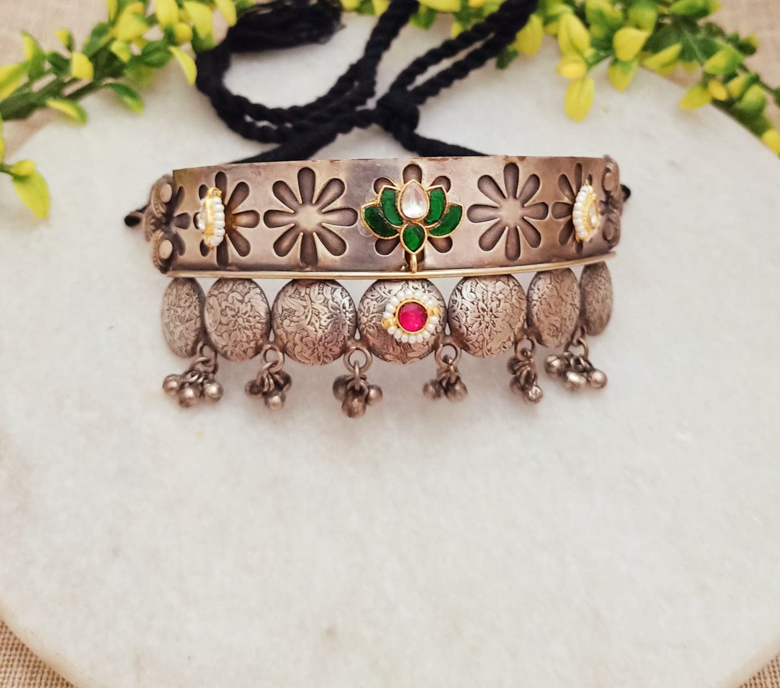 Gulaab Choker Red Stone
