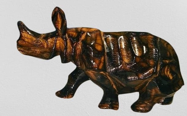 Handcrafted Wooden One horned Rhino