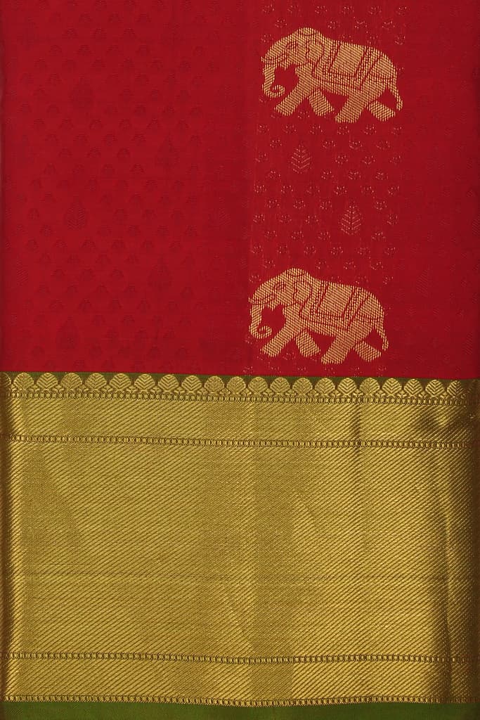 A Bavanji Border Kanchipuram Silk Saree
